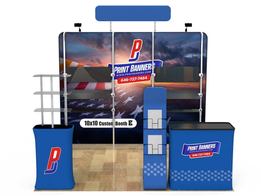 10x10ft Custom Booth E, 10×10 Trade Show Booth E, Trade Show Booth ...