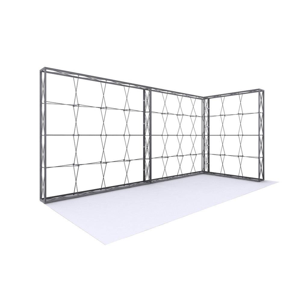 20 ft L-Shape Lumiere Light Wall Configuration C No Lights (Hardware Only) - Print Banners NYC