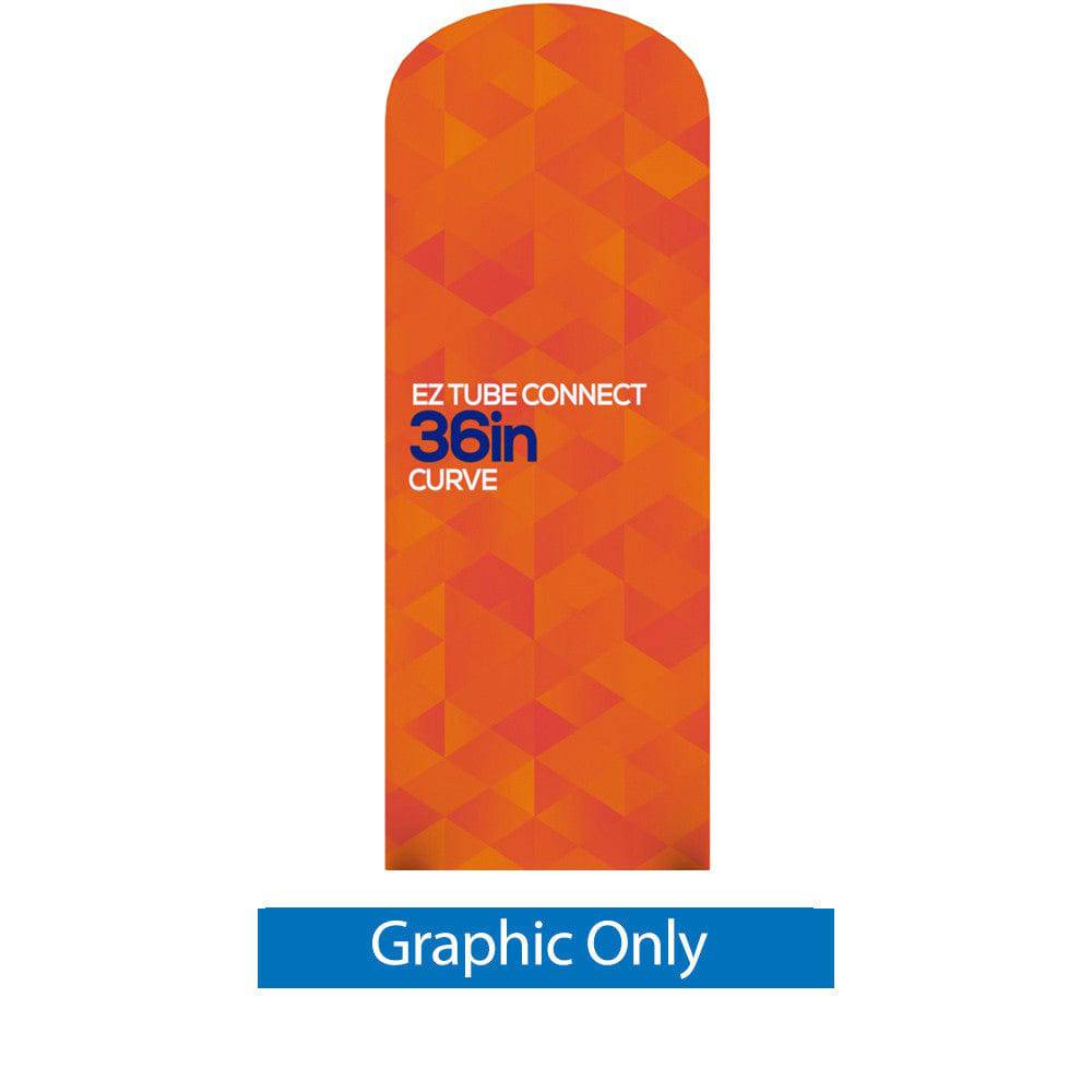 3 ft. EZ Tube® Connect Curved Top Double-Sided (Graphic Only) - Print Banners NYC