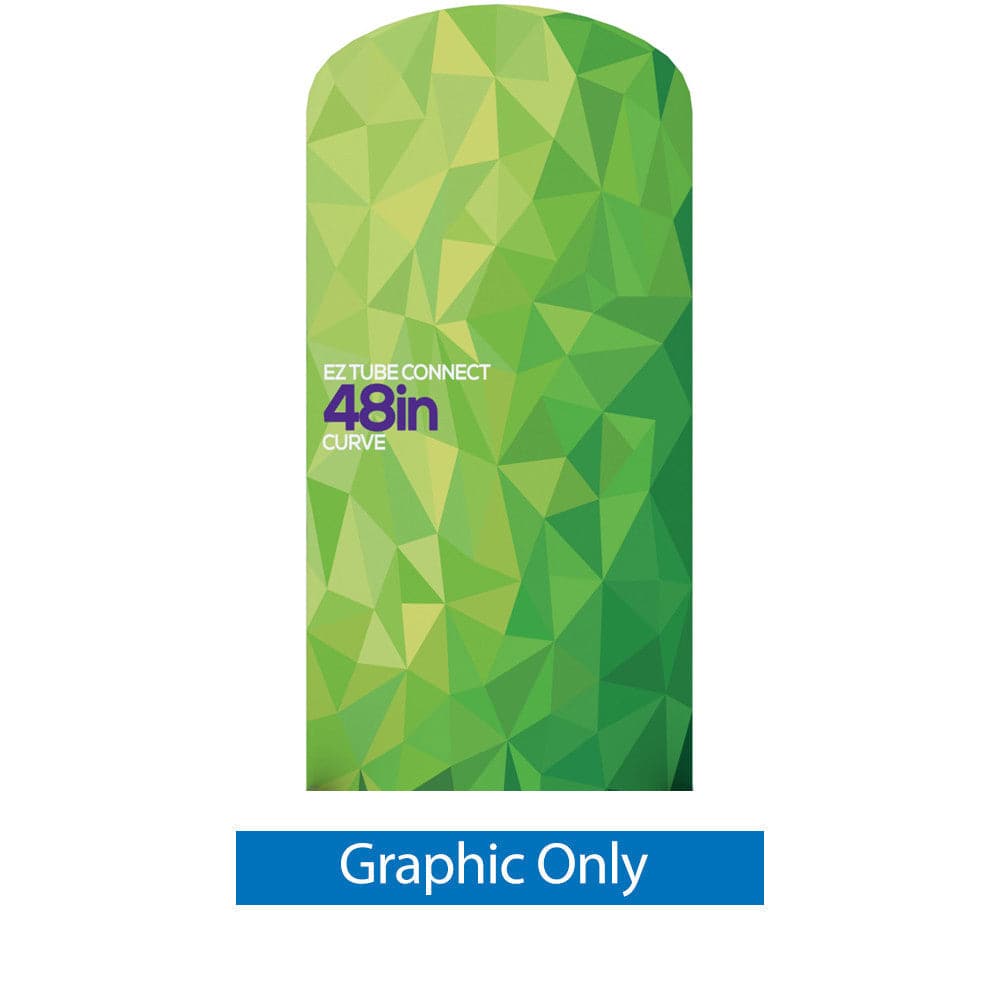 4 ft. EZ Tube® Connect Curved Top Double-Sided (Graphic Only) - Print Banners NYC