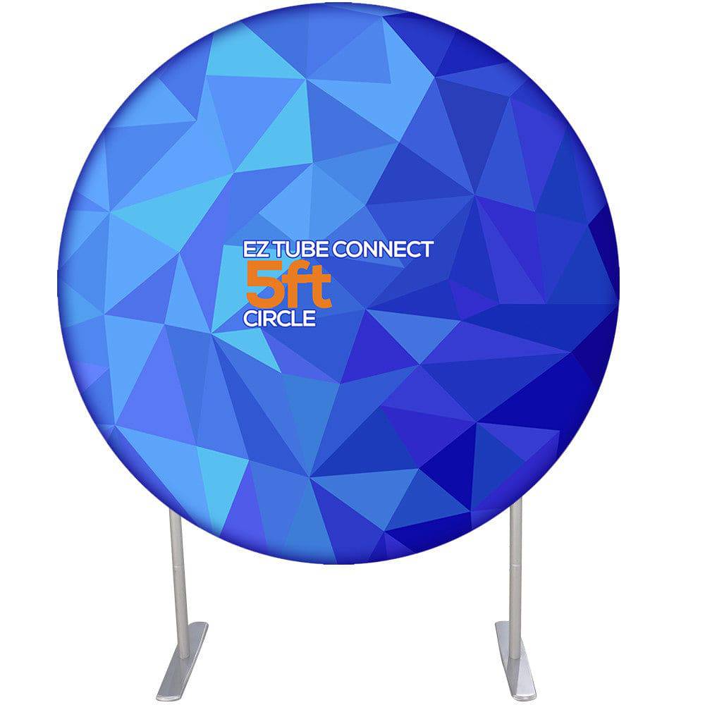 5 ft. EZ Tube® Connect Circle Single-Sided (Graphic Package) - Print Banners NYC