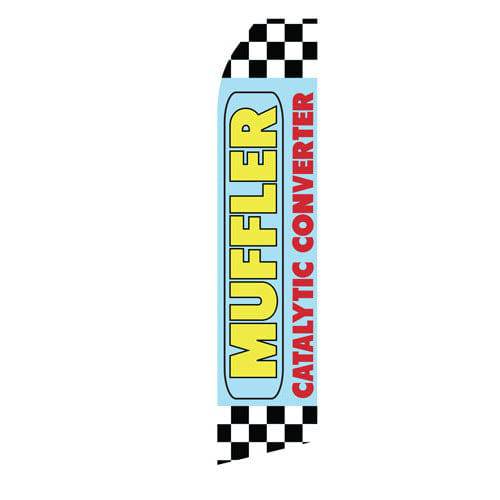 Muffler Catalytic Converter Econo Stock Flag - Print Banners NYC