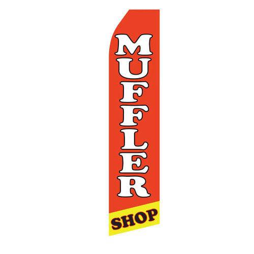 Muffler Shop Econo Stock Flag - Print Banners NYC